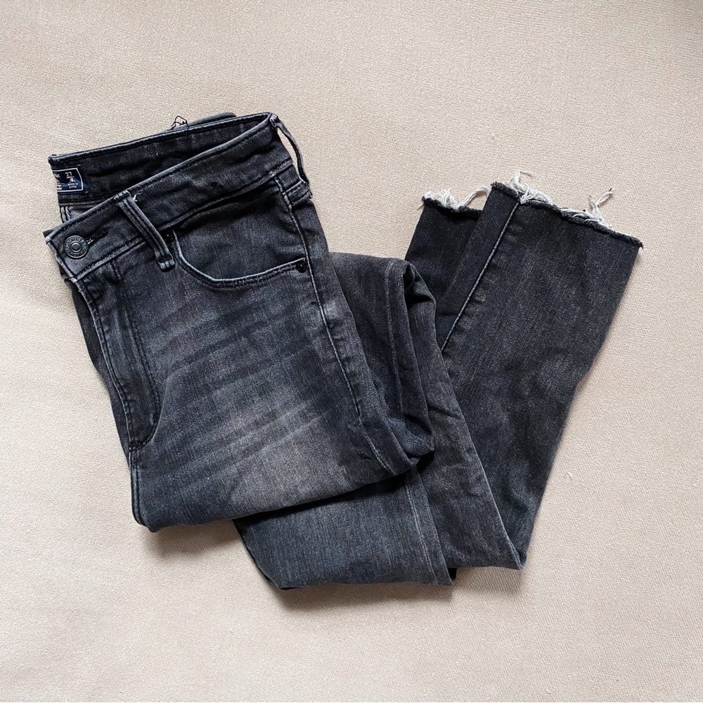 Abercrombie and Fitch | Size 27 | Black Faded Skinny Jeans
